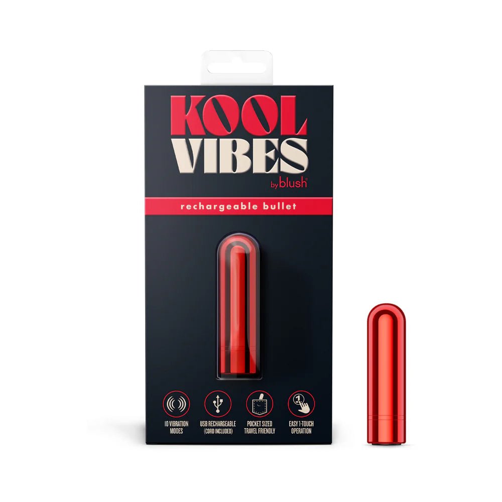 Kool Vibes Rechargeable Mini Bullet Cherry - TruLuv Novelties