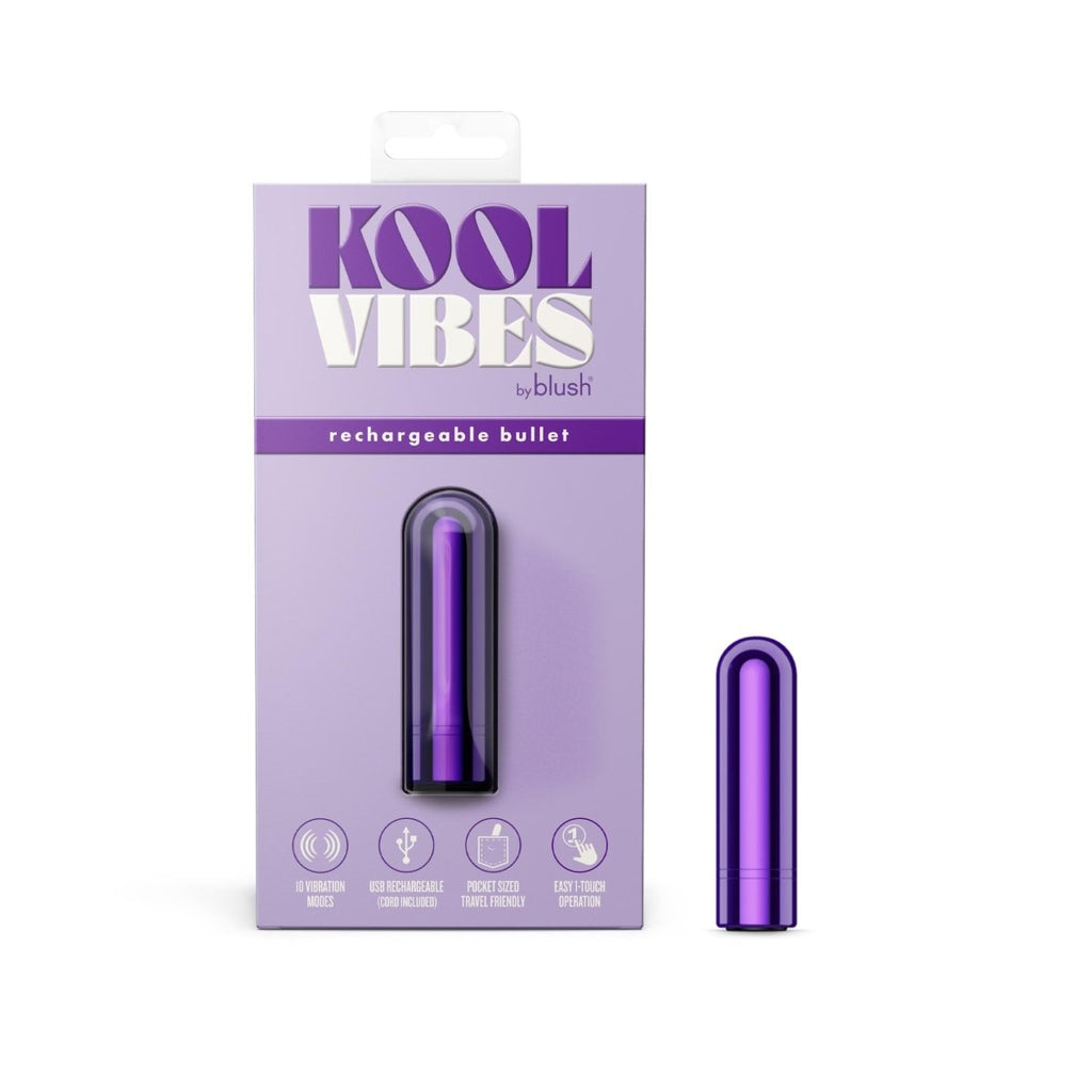 Kool Vibes - Rechargeable Mini Bullet - Grape - TruLuv Novelties