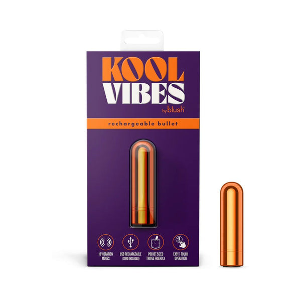 Kool Vibes Rechargeable Mini Bullet Tangerine - TruLuv Novelties
