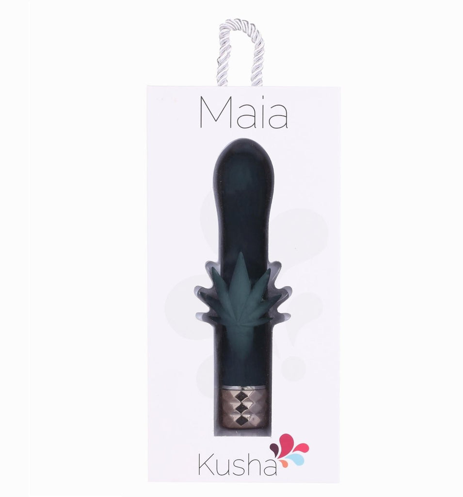 Kusha 420 Series Crystal Gems G-Spot Vibrator - Green - TruLuv Novelties