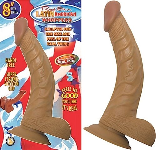 Latin American Whoppers 8in With Balls-Latin - TruLuv Novelties