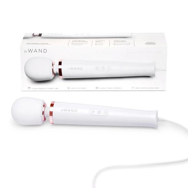 Le Wand Plug - In Vibrating Massager White - TruLuv Novelties