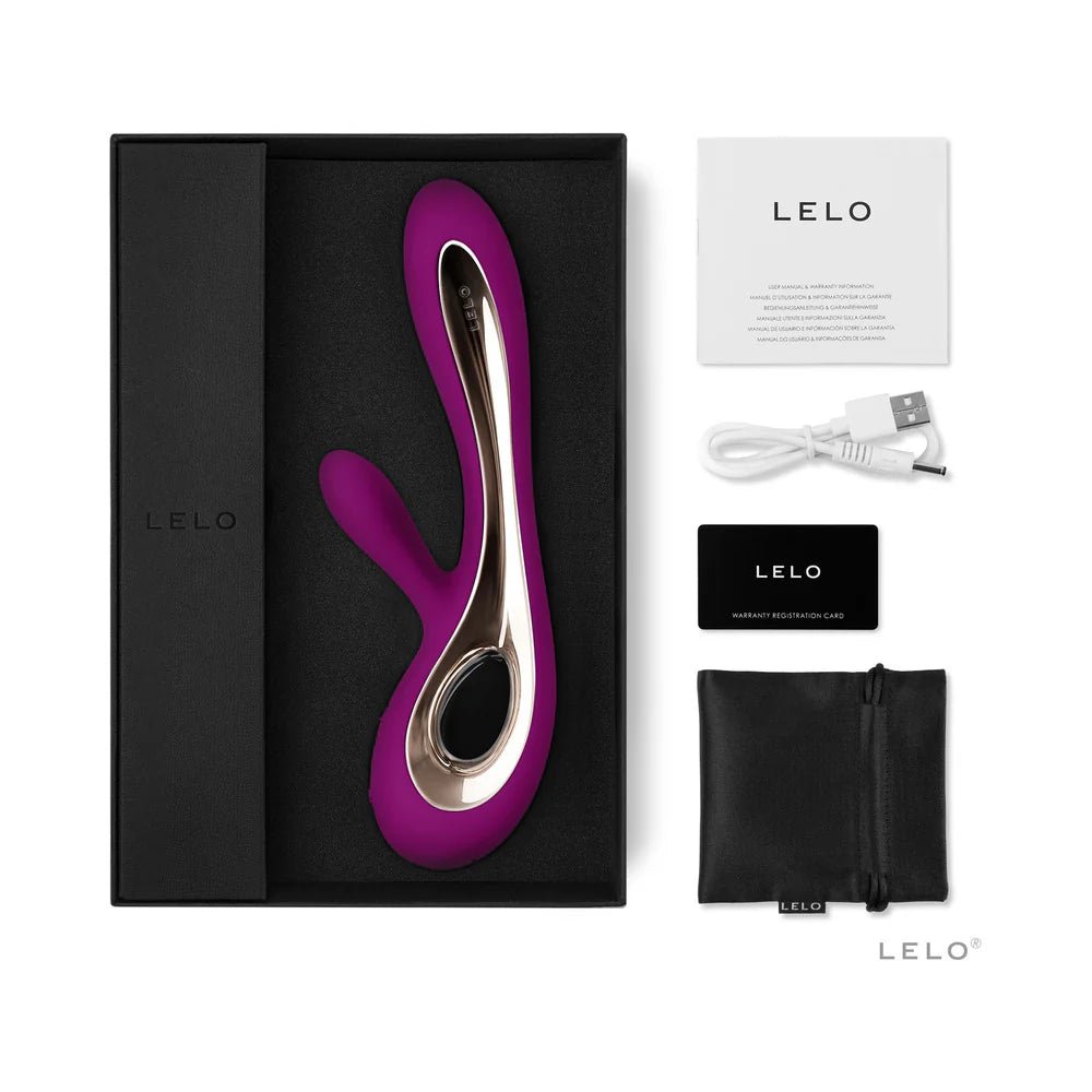 LELO SORAYA 2 Rechargeable Rabbit Vibrator Deep Rose - TruLuv Novelties