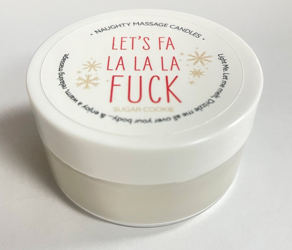 Let's Fa La La La Fuck Massage Candle - Sugar Cookie 1.7 Oz - TruLuv Novelties