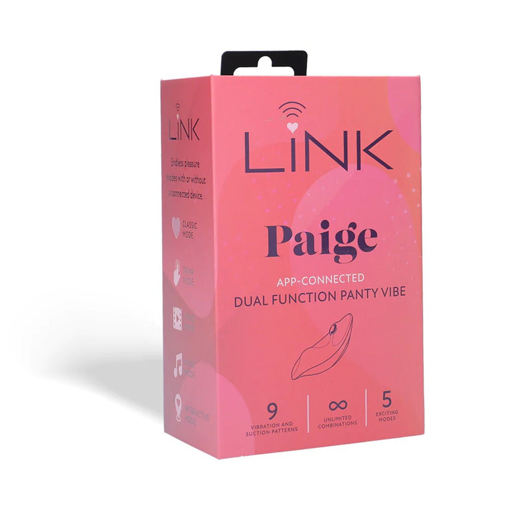 Link Paige - App Connected Dual Function Panty Vibe - Purple - TruLuv Novelties