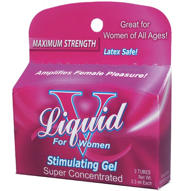 Liquid V Stimulating Gel for Women (3 Tubes/3.3ml Each) - TruLuv Novelties