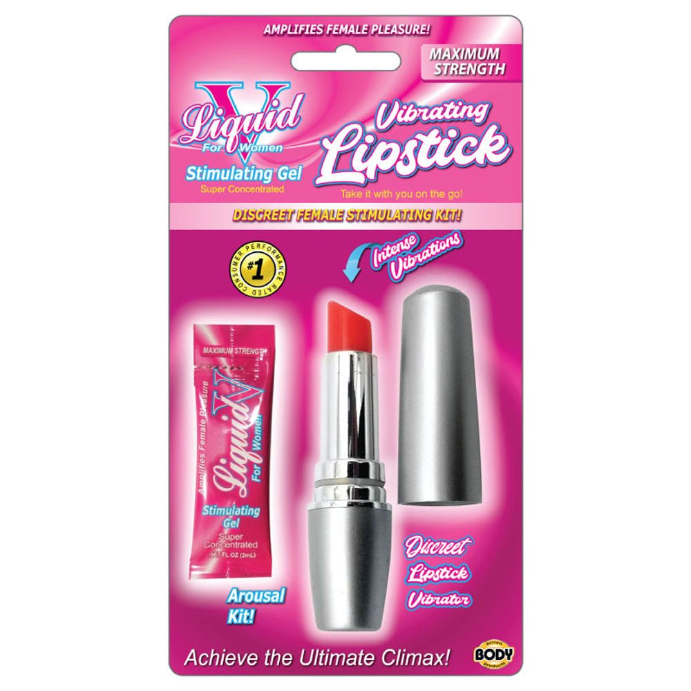 Liquid v Vibrating Lipstick Kit - TruLuv Novelties