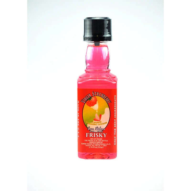 Love Lickers Virgin Strawberry Flavored Massage Oil 1.76 oz. - TruLuv Novelties