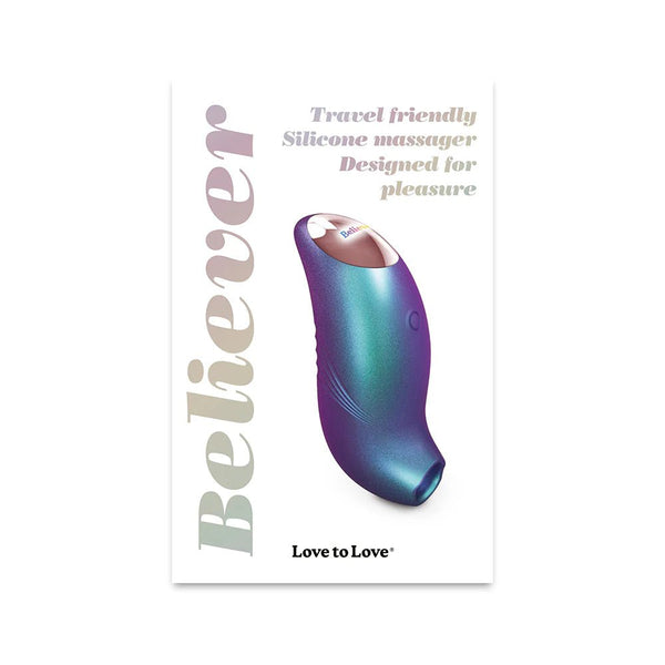 Love to Love Believer Iridescent Turquoise - TruLuv Novelties