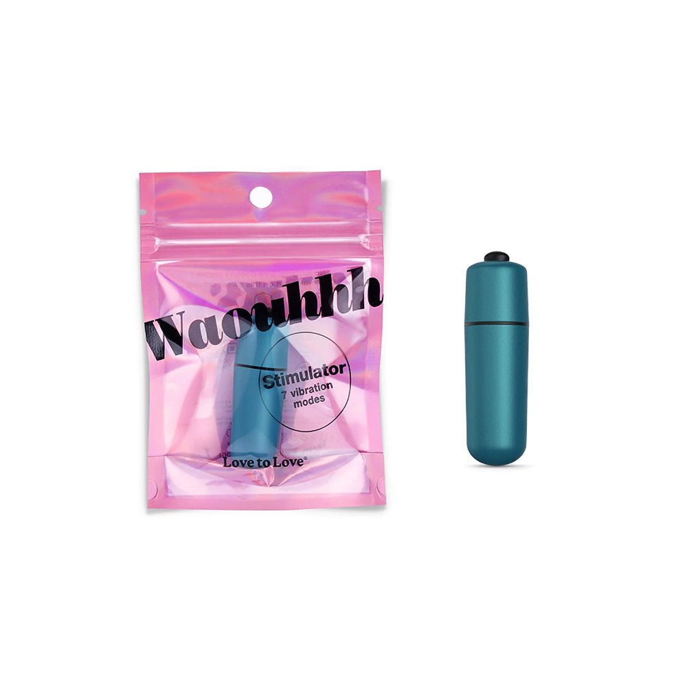 Love to Love Waouhhh Bullet Vibrator Teal Me - TruLuv Novelties