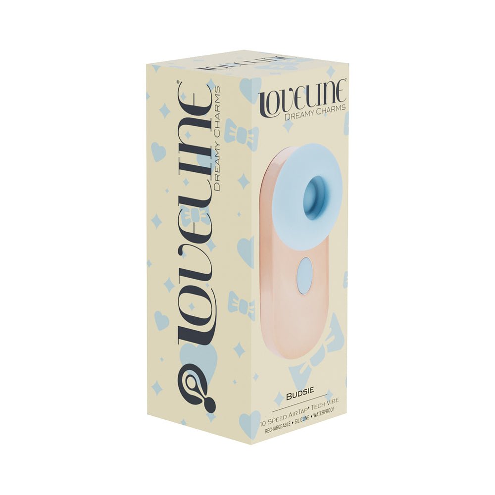 LoveLine Budsie AirTapTech Rechargeable Vibrator Blue - TruLuv Novelties