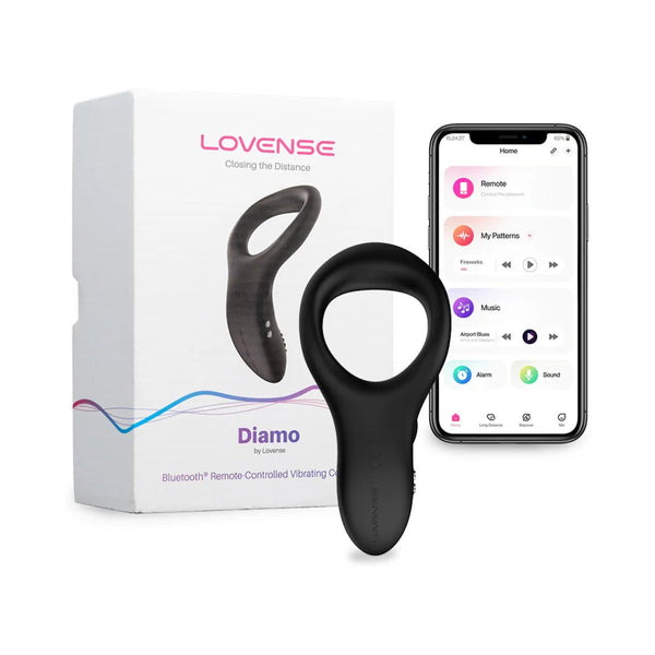 Lovense Diamo Bluetooth Remote - Controlled Vibrating Cockring - TruLuv Novelties