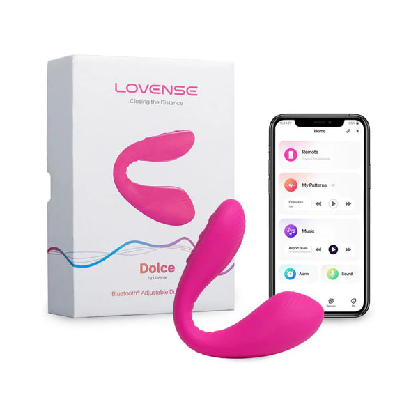 Lovense Dolce Bluetooth Adjustable Dual Vibrator - TruLuv Novelties