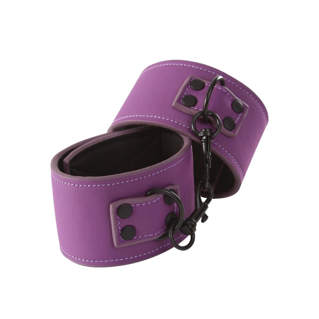 Lust Bondage Wrist Cuff - Purple - TruLuv Novelties