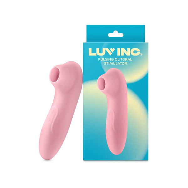Luv Inc Cs19 Pulsing Clitoral Stimulator Rechargeable Silicone Light Pink - TruLuv Novelties