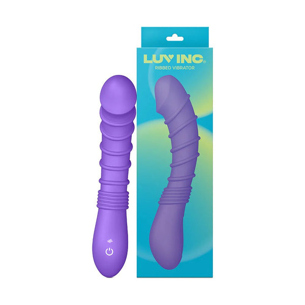 Luv Inc Rv21: Ribbed Vibrator Purple - TruLuv Novelties