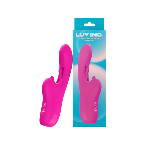 Luv Inc Tr46: Tapping Tongue Rabbit Vibrator Pink - TruLuv Novelties