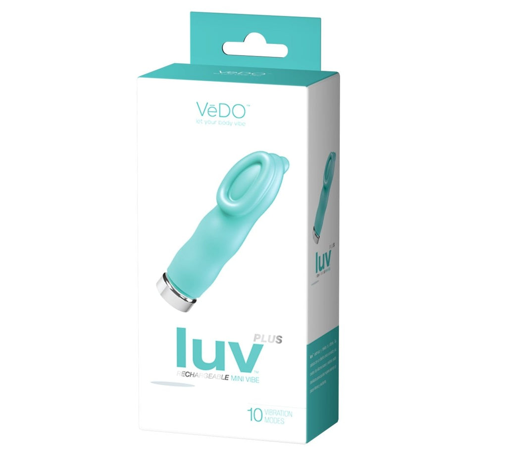 Luv Plus Rechargeable Mini Vibe - Tease Me Turquoise - TruLuv Novelties