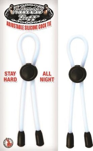 Mack Tuff Adjustable Silicone Cock Tie - Clear - TruLuv Novelties
