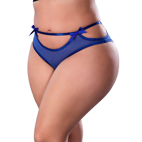 Magic Silk Holidaze Cheeky Boy Short Cobalt Queen Size - TruLuv Novelties
