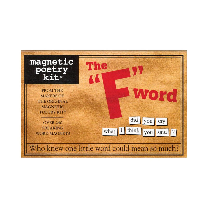 Magnetic Poetry Kit: The F Word - TruLuv Novelties