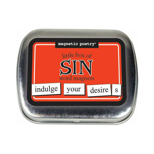 Magnetic Poetry Little Box of Sin Word Magnets - TruLuv Novelties