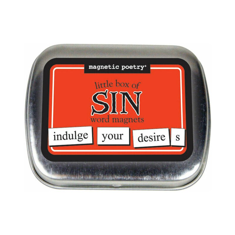 Magnetic Poetry Little Box of Sin Word Magnets - TruLuv Novelties