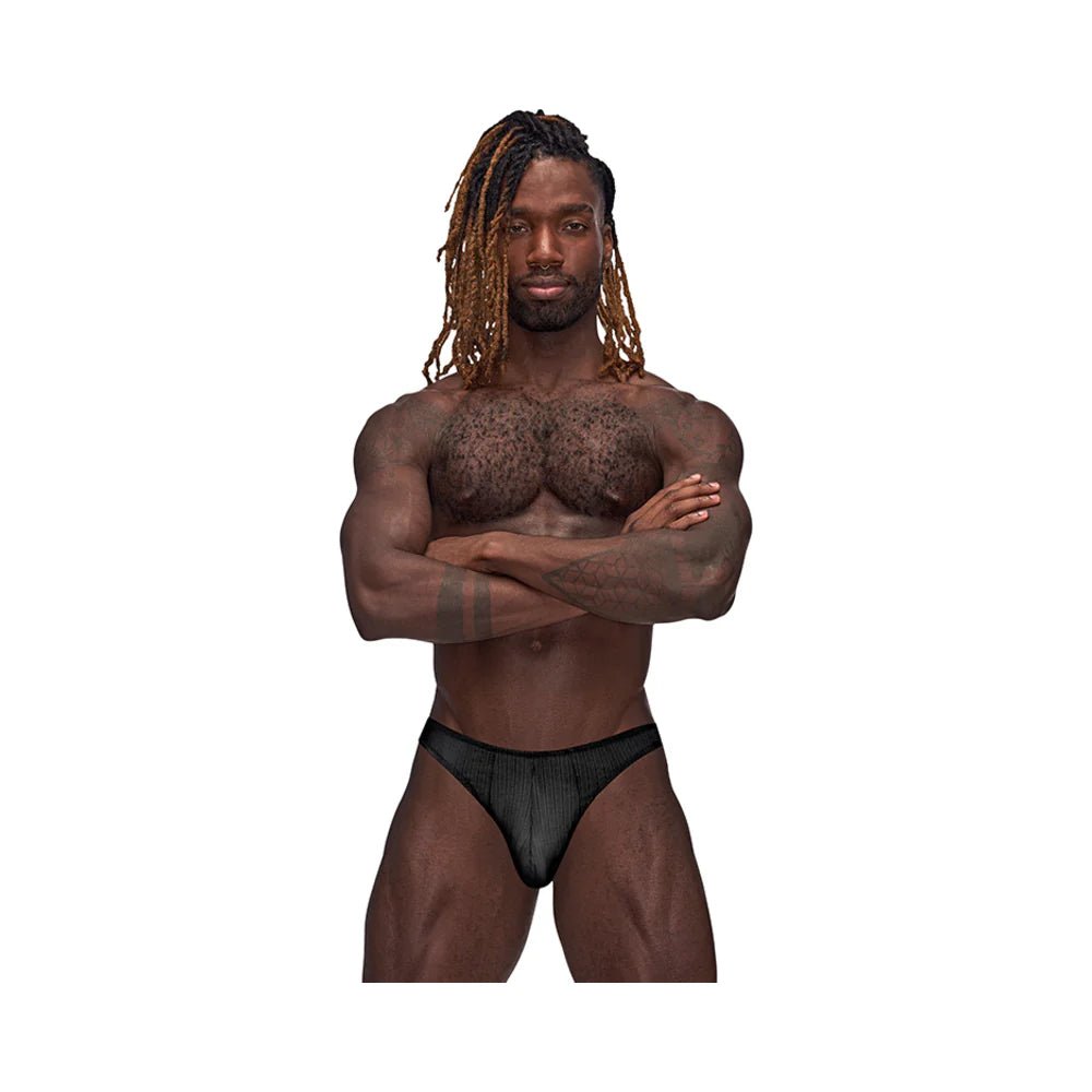 Male Power Barely There Moonshine Black L/XL - TruLuv Novelties