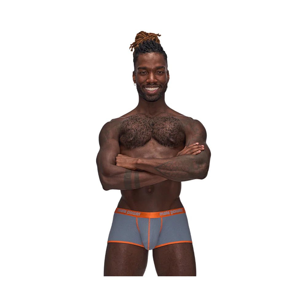 Male Power Casanova Uplift Short Gray M - TruLuv Novelties