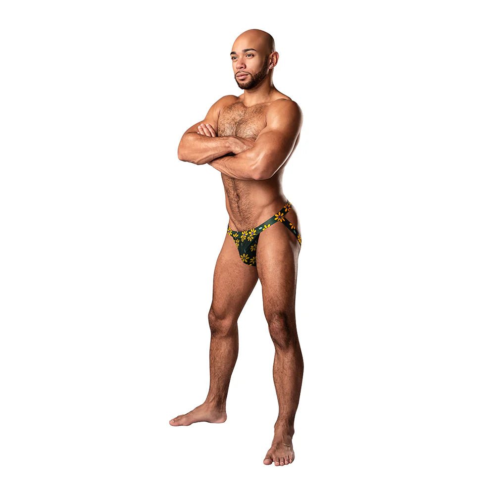 Male Power Petal Power Jock Daisy Print S/M - TruLuv Novelties