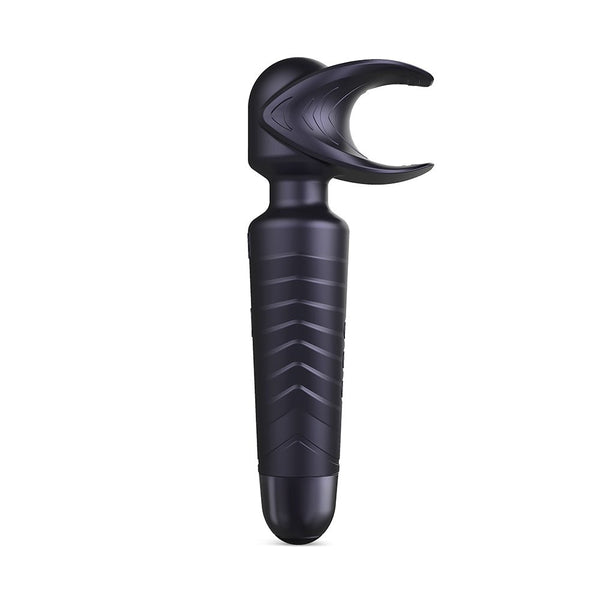 MAN WAN Man.Wand Evo 2-in-1 Frenulum Stimulator & Wand with Crescendo Black Plum - TruLuv Novelties