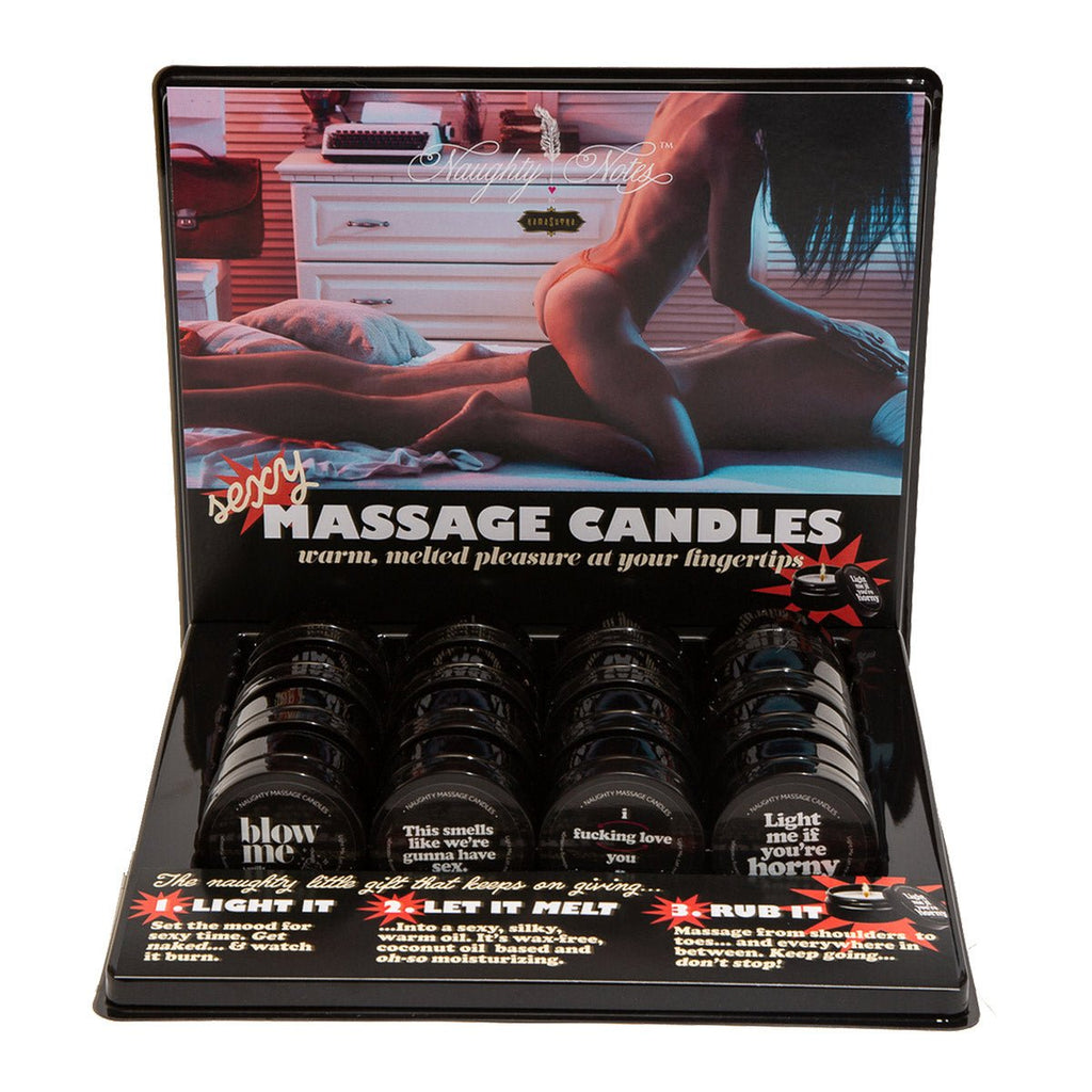 Massage Candle 2 Oz Prepack Display - TruLuv Novelties