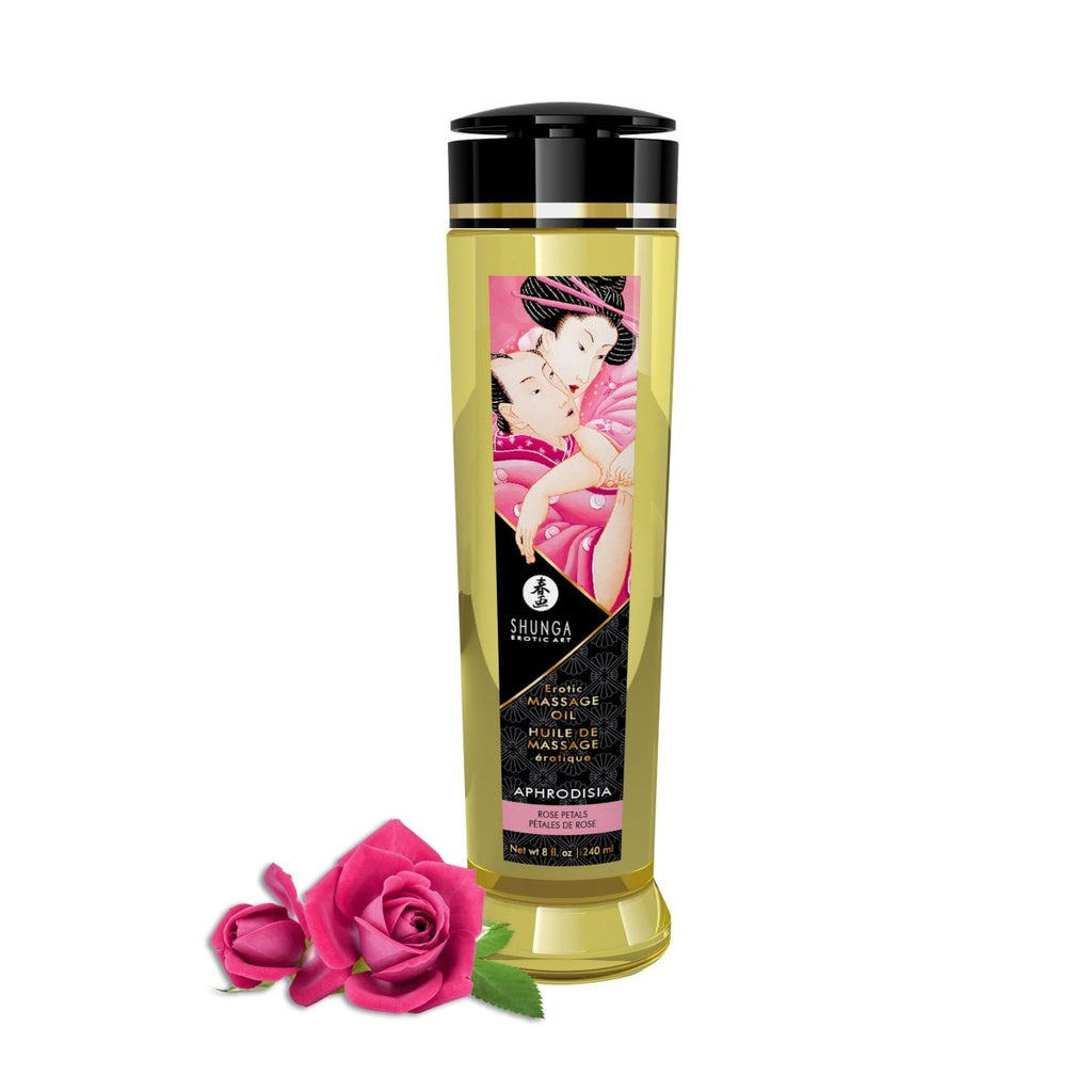 Massage Oils - Aphrodisia - 8 Fl. Oz. Rose Petals - TruLuv Novelties