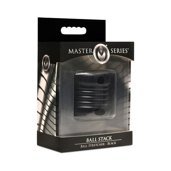 Master Series Ball Stack Ball Stretcher Black - TruLuv Novelties