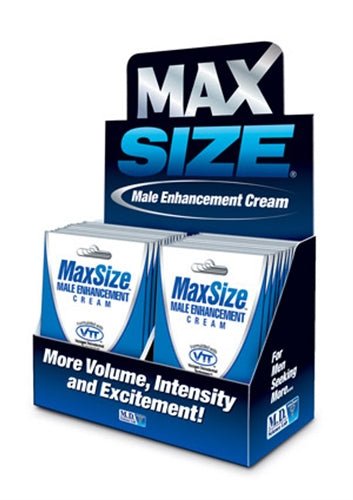 Max Size Gel Topical - 24 Packets Display - TruLuv Novelties
