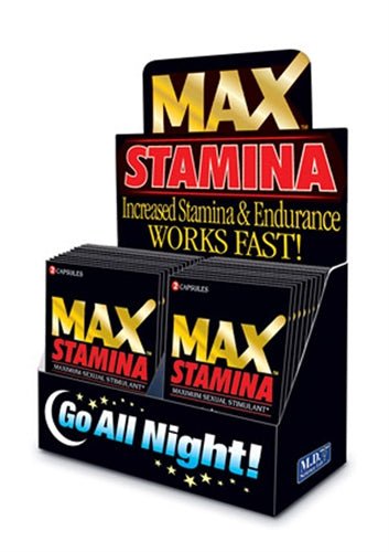 Max Stamina - 24 Count Display - 2 Count Packets - TruLuv Novelties