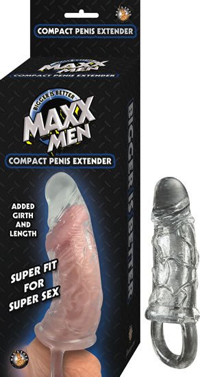 Maxx Men Compact Penis Sleeve - Clear - TruLuv Novelties