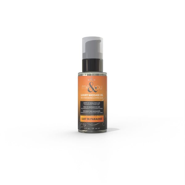 Me and You Massage Oil Lust in Paradise 2oz Pheromone Infused - TruLuv Novelties
