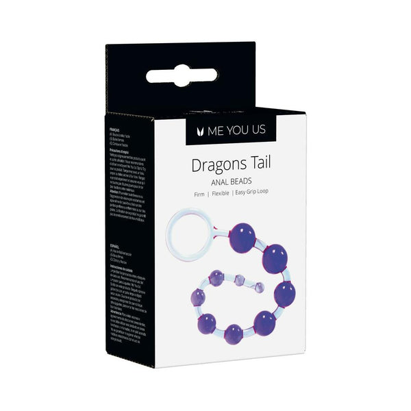 Me You Us Dragonz Tail Anal Beads Violet - TruLuv Novelties