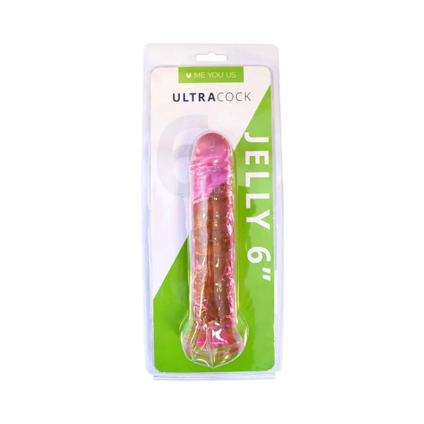 Me You Us Ultracock Pink Jelly 6 in. Dong - TruLuv Novelties