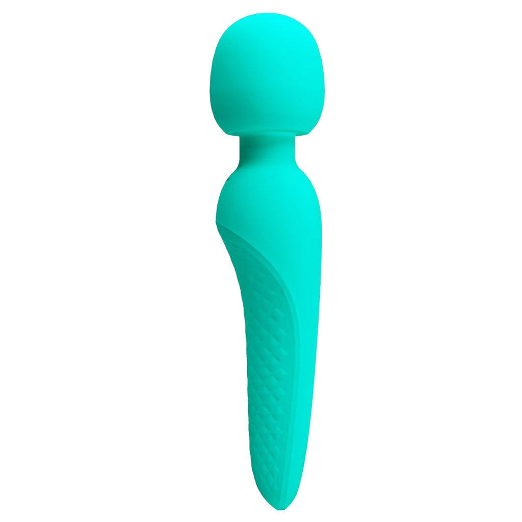 Meredith Super Soft Silicone Wand - Turquoise - TruLuv Novelties