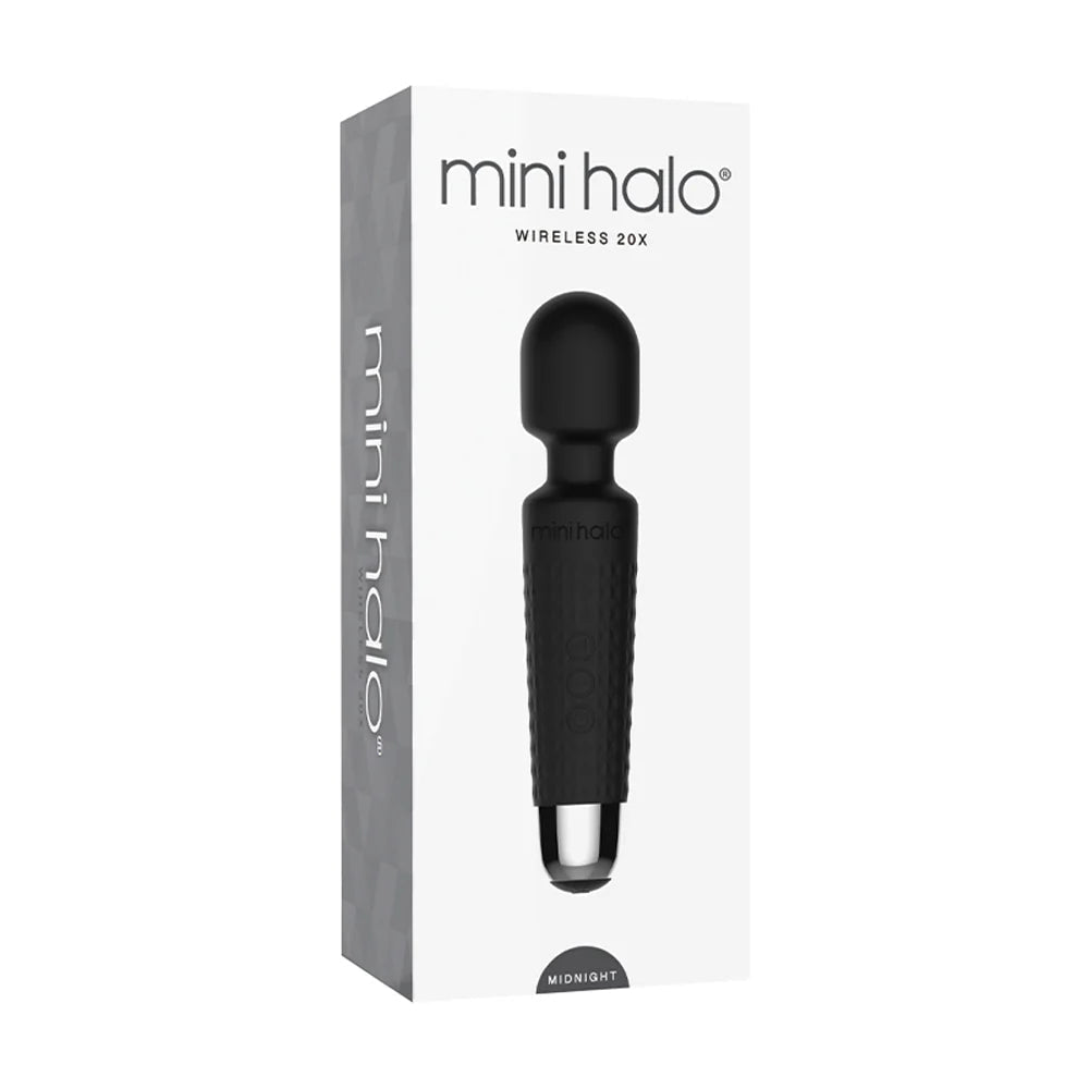 Mini Halo Wireless Wand 20X Silicone Midnight - TruLuv Novelties