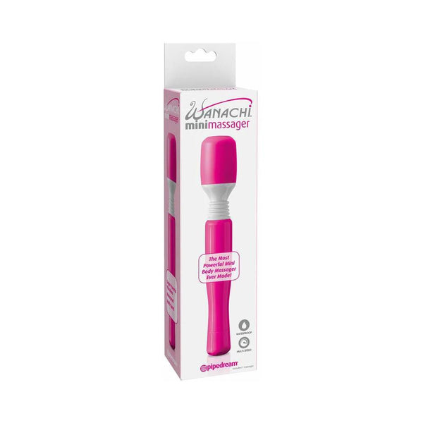 Mini Wanachi Waterproof Massager Flexible Silicone Wand Vibrator Pink - TruLuv Novelties