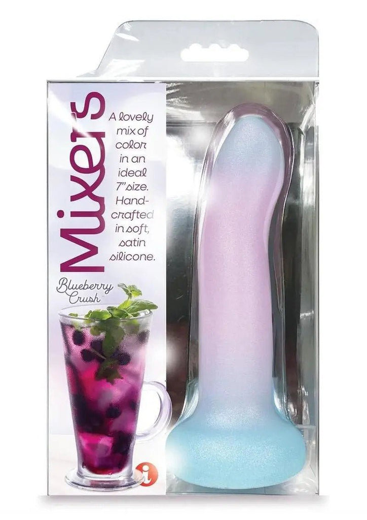 Mixers Blueberry Crush 8" Dildo - Pink Lavender Blue - TruLuv Novelties