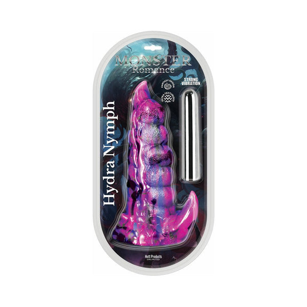 Monster Romance Hydra Nymph with Vibrating Bullet Silicone Dildo 7.5 in. - TruLuv Novelties