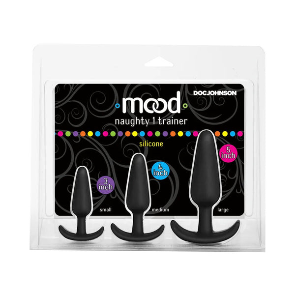 Mood Naughty 1 Anal Trainer Set Black - TruLuv Novelties