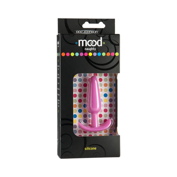Mood - Naughty - Small Pink Silicone Butt Plug - TruLuv Novelties