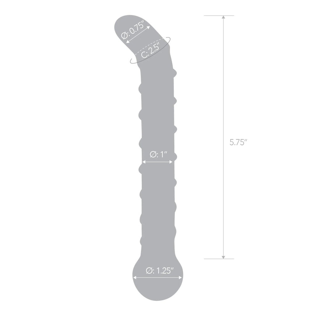 Mr. Swirly 6.5 Inch G-Spot Glass Dildo - TruLuv Novelties