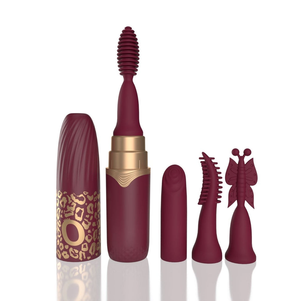 My Secret Premium Rechargeable Vibrating Lipstick Merlot - TruLuv Novelties