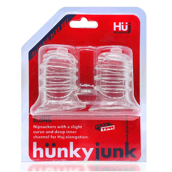 Hunkyjunk Elong Nipsuckers - Clear